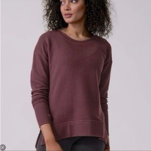 Athleta Coaster Luxe Waffle Sweatshirt